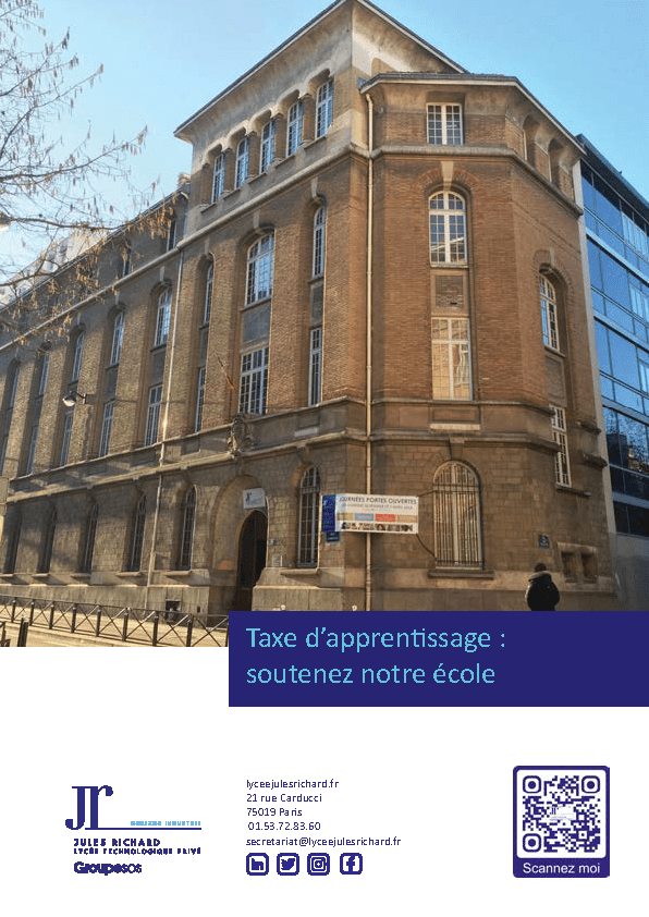 Lycée technologique privé Jules Richard : lycée privé à Paris