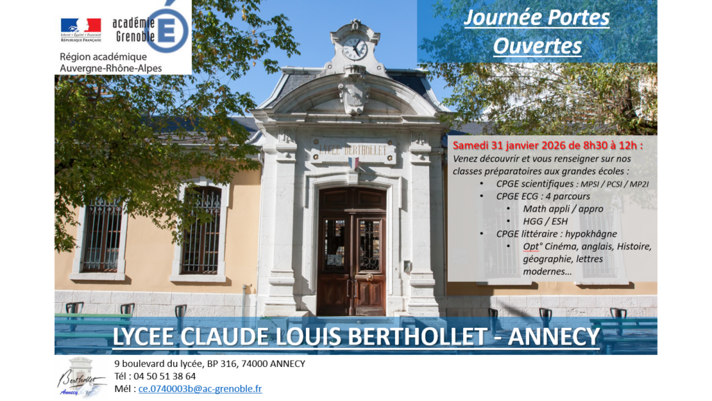 Lycée polyvalent Louis Lachenal : lycée public à Annecy
