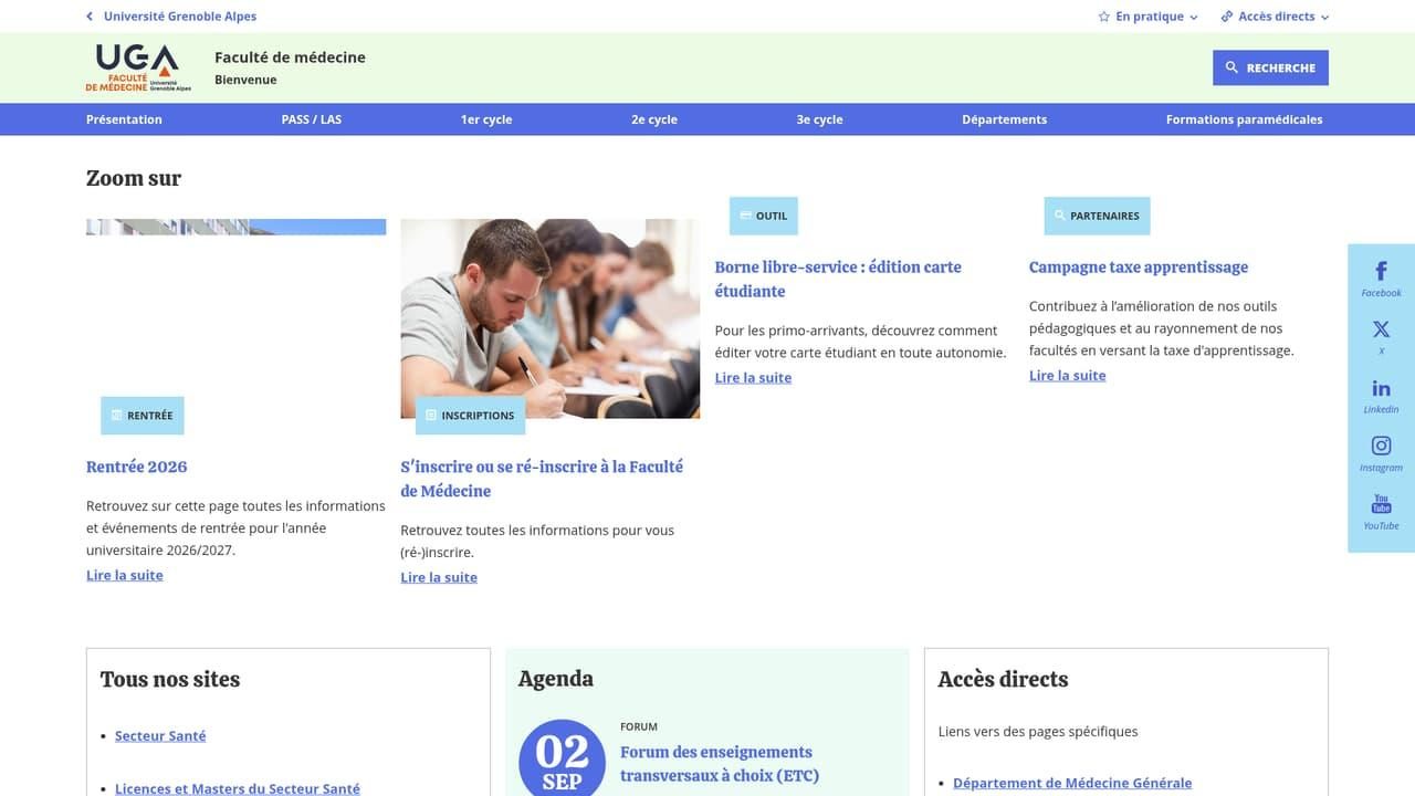 Faculté de médecine de l’Université Grenoble Alpes